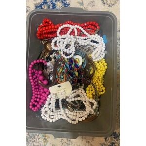 8 Pound Lot of Vintage? Costume Jewelry for Resale or Craft